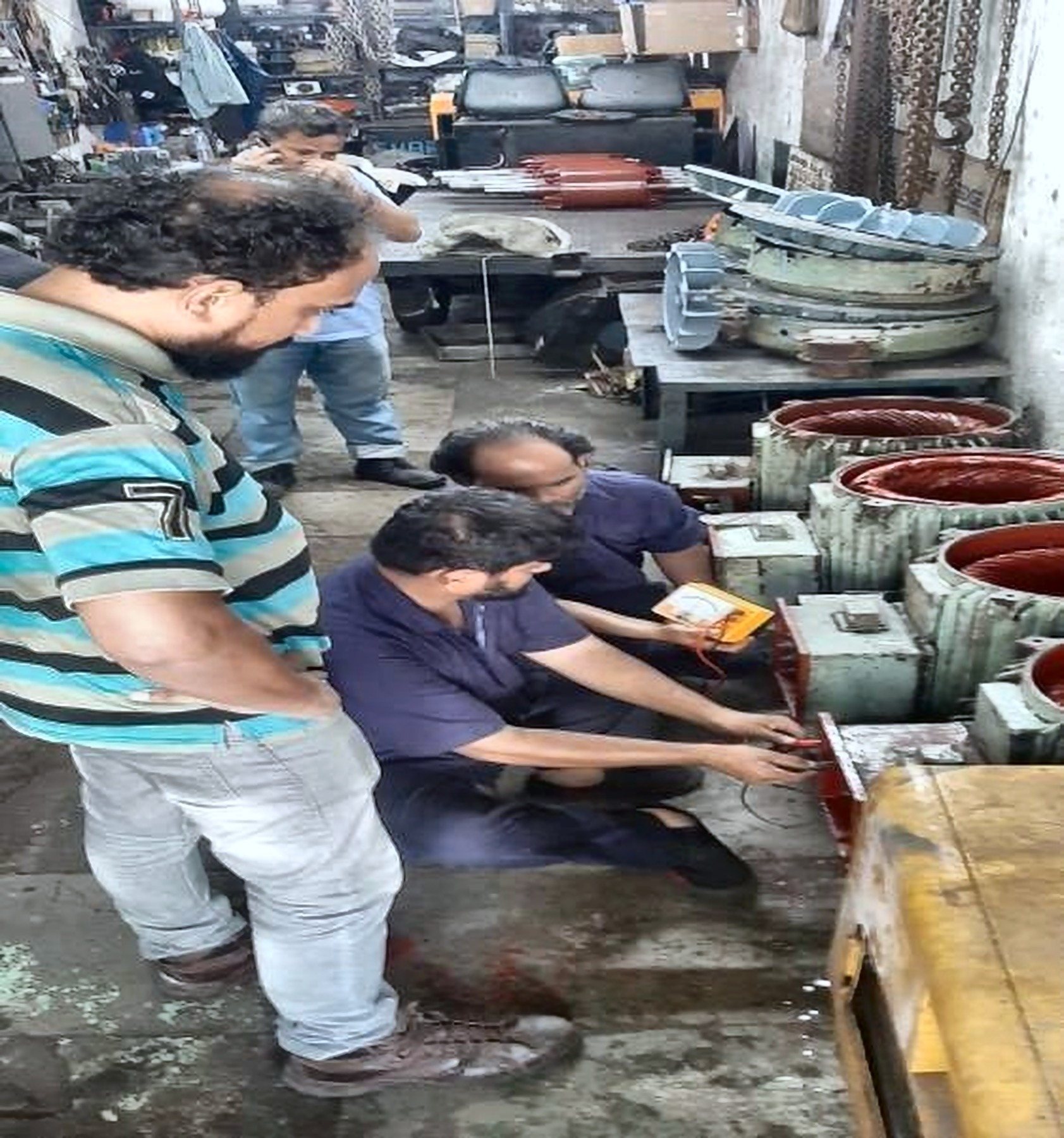 Motor overhauling work